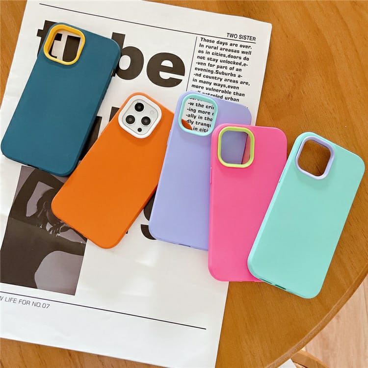 DUAL COLOR CASE - SOFTCASE FULLCOVER IPH TELENGKAP