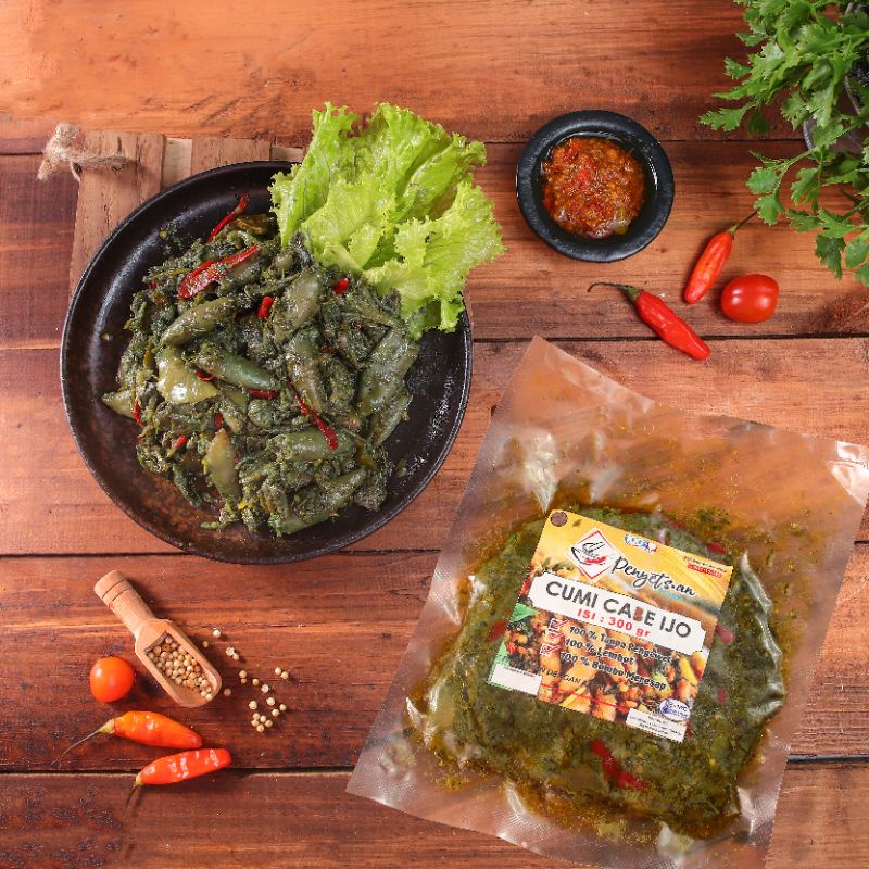 

Penyets.an Cumi Cabe Ijo - Cumi Sambal Ijo