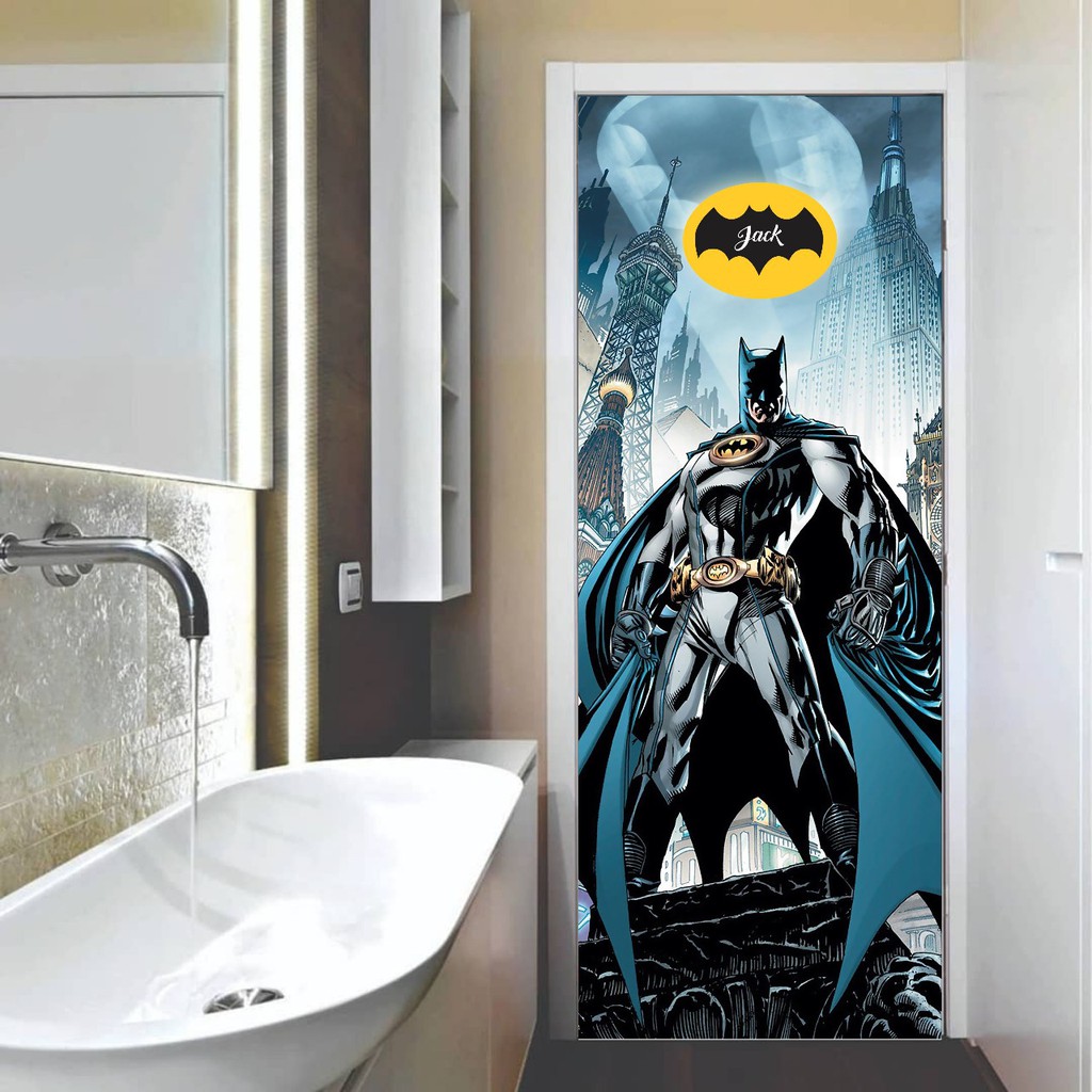 Sticker Pintu Berkualitas Bahan Tebal Motive Batman