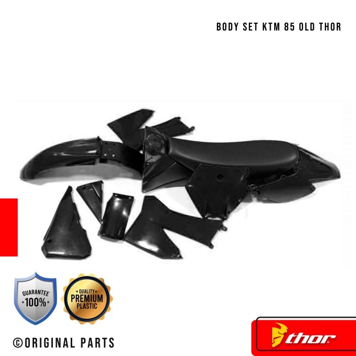 Body Set Ktm 85 Old trail tril chross Thor - Hitam Hijau Orange Putih Merah Biru