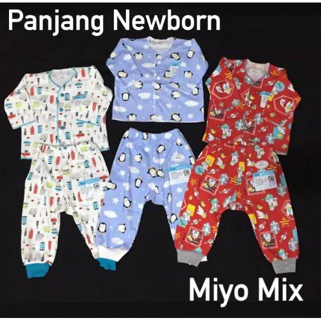 Miyo Setelan Panjang Setelan Pendek Baju+Celana Celana Pop Piyama Bayi