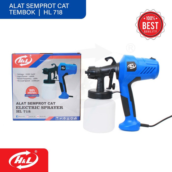 HL HL718 Electric Sprayer Gun Paint Gun Semprotan Cat Elektrik