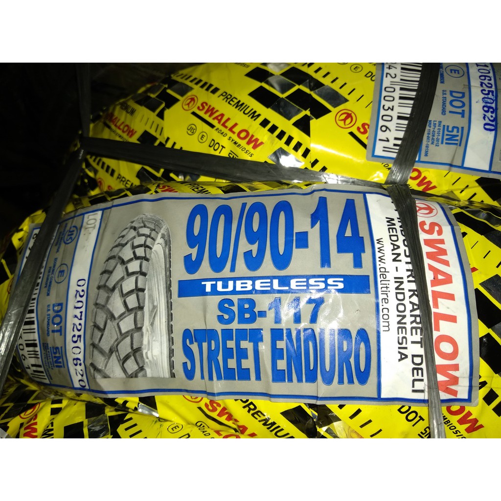 Ban Luar Motor Tubeless Swallow Street Enduro 90/90 14 SB117