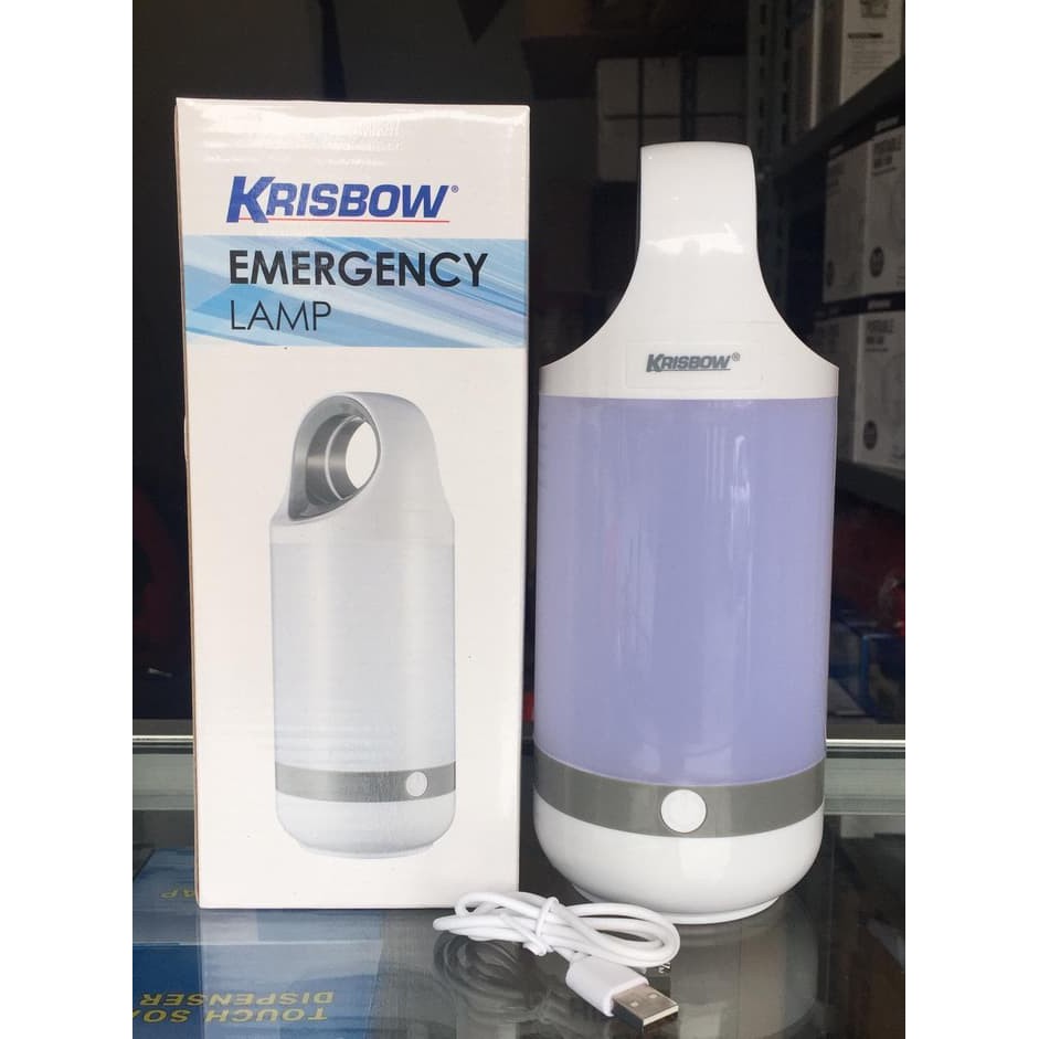 Lyb64 Emergency Lamp 6w Krisbow Lampu Darurat Led Tahan 6 Jam Shopee Indonesia