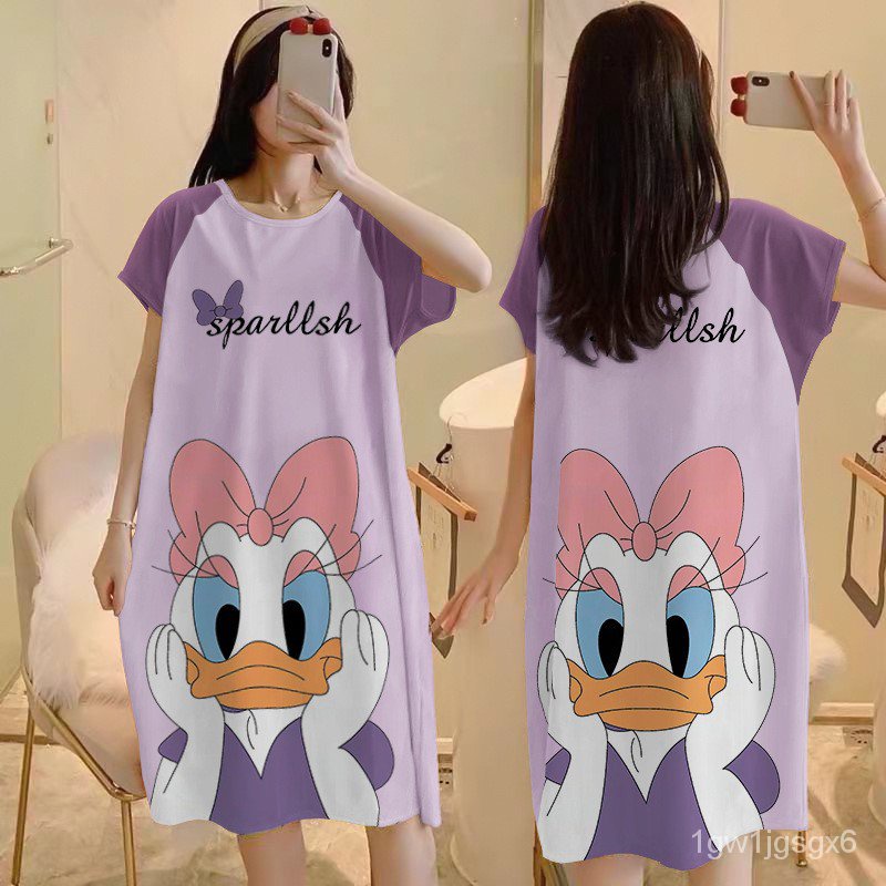 

Women's Summer Thin Nightdress2022New Summer Milk Silk Pajamas Skirt 033 MOQB