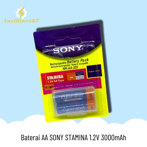 Baterai AA SONY STAMINA Rechargeable Ni-MH 1.2V 3000mAh