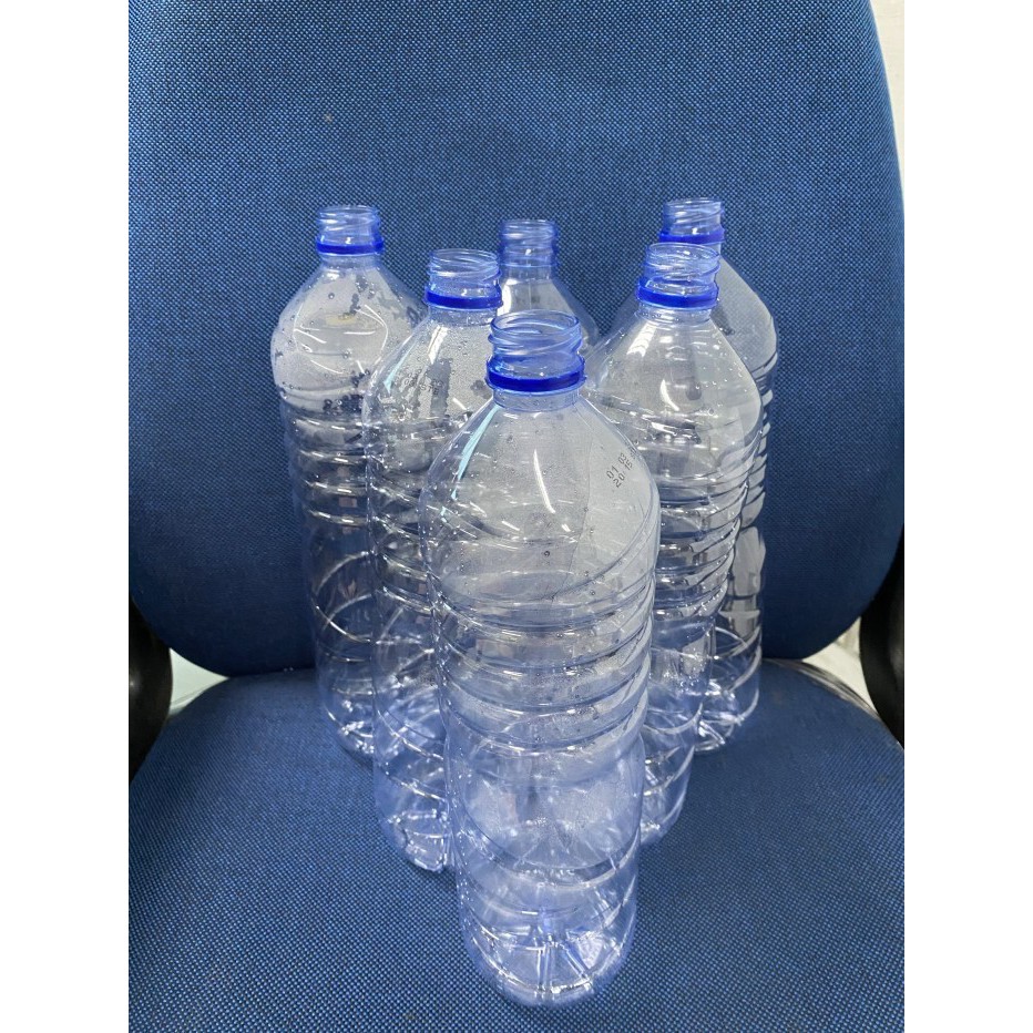 Botol Minum Bekas merek Aqua dan lainnya ukuran 1.5 Liter Bersih