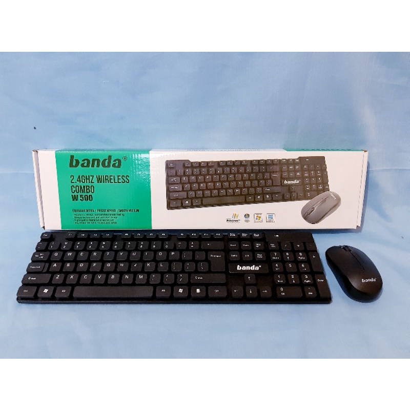 KEYBOARD MOUSE WIRELESS BANDA W200 / BANDA WIRELESS KEYBOARD MOUSE COMBO W200