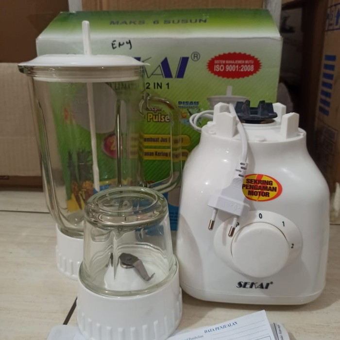 SEKAI Blender Kaca 2 in 1 BL 751 GL TERMURAH ORIGINAL