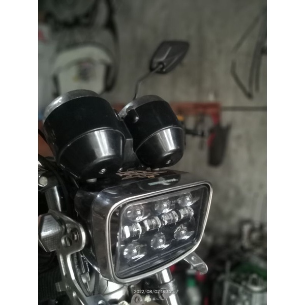 LAMPU DAYMAKER KOTAK 10 LED SET BATOK PNP GL 100 WIN RX KING