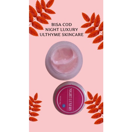 BISA COD TERLARIS SE SHOPEE ULTHYME SKINCARE CREAM MALAM FARMASI( BLENDING LUXURY ACNE SUPERWHITE)FA