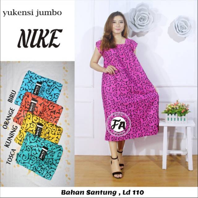 Yukensi Jumbo Nike Grosir Daster Pekalongan