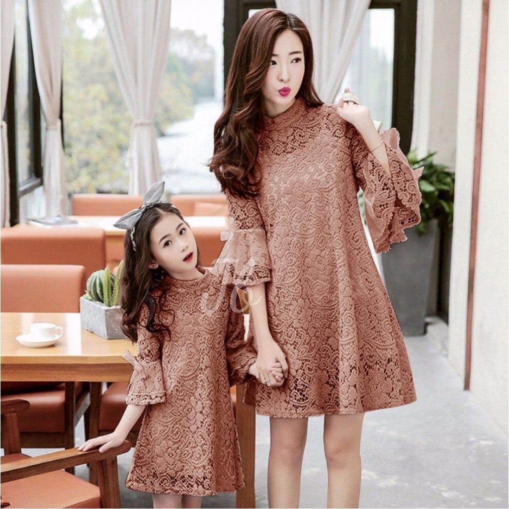 FWG - CP LACEY MOM AND KIDS / BAJU PASANGAN IBU ANAK / COUPLE FAMILY IBU ANAK