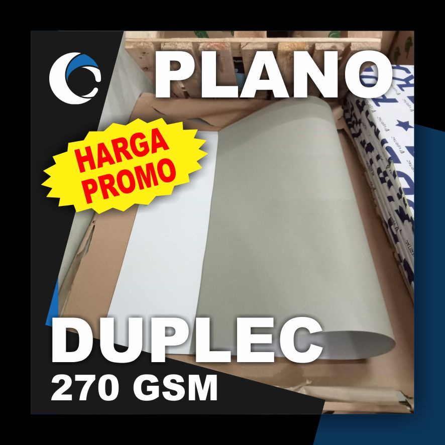 

KERTAS DUPLEC 270 GSM Uk [ PLANO ] 79 cm X 109 cm ( 5 LEMBAR )