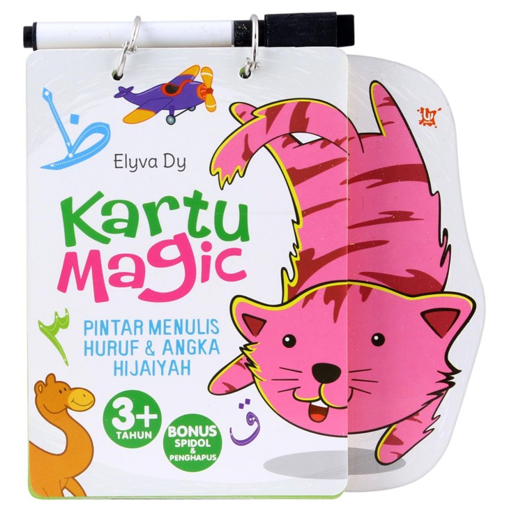 BukuAnakMuslimku - Kartu Magic Pintar Menulis Huruf Dan Angka Hijaiyah