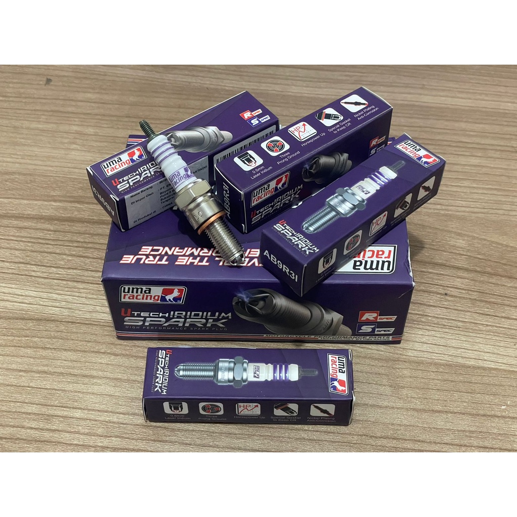 BUSI UMA RACING UTECH IRIDIUM PCX ADV VARIO BEAT FU CBR VERZA DLL