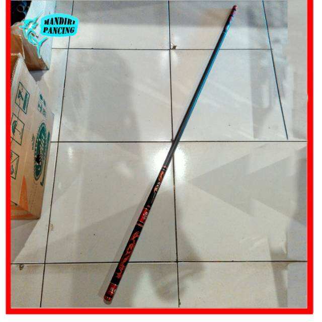 Joran Tegek Import Carbon Special Power Merah 540 - Action Kaku