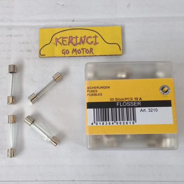 SEKRING FUSE KACA FLOSSER - SKRING TABUNG - FUSES FLOSSER GLASS