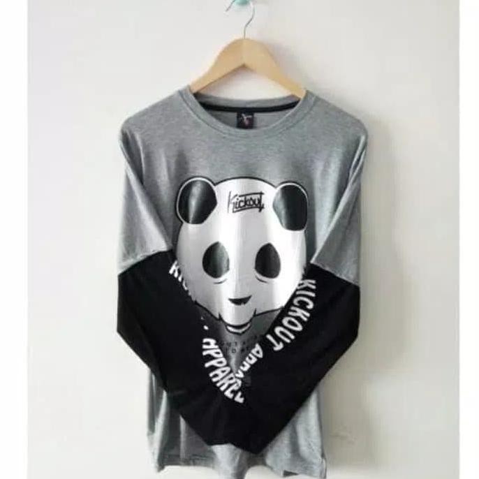 SUPER SALE baju kaos lengan panjang panda kickout apparel kick out distro Ready Stock