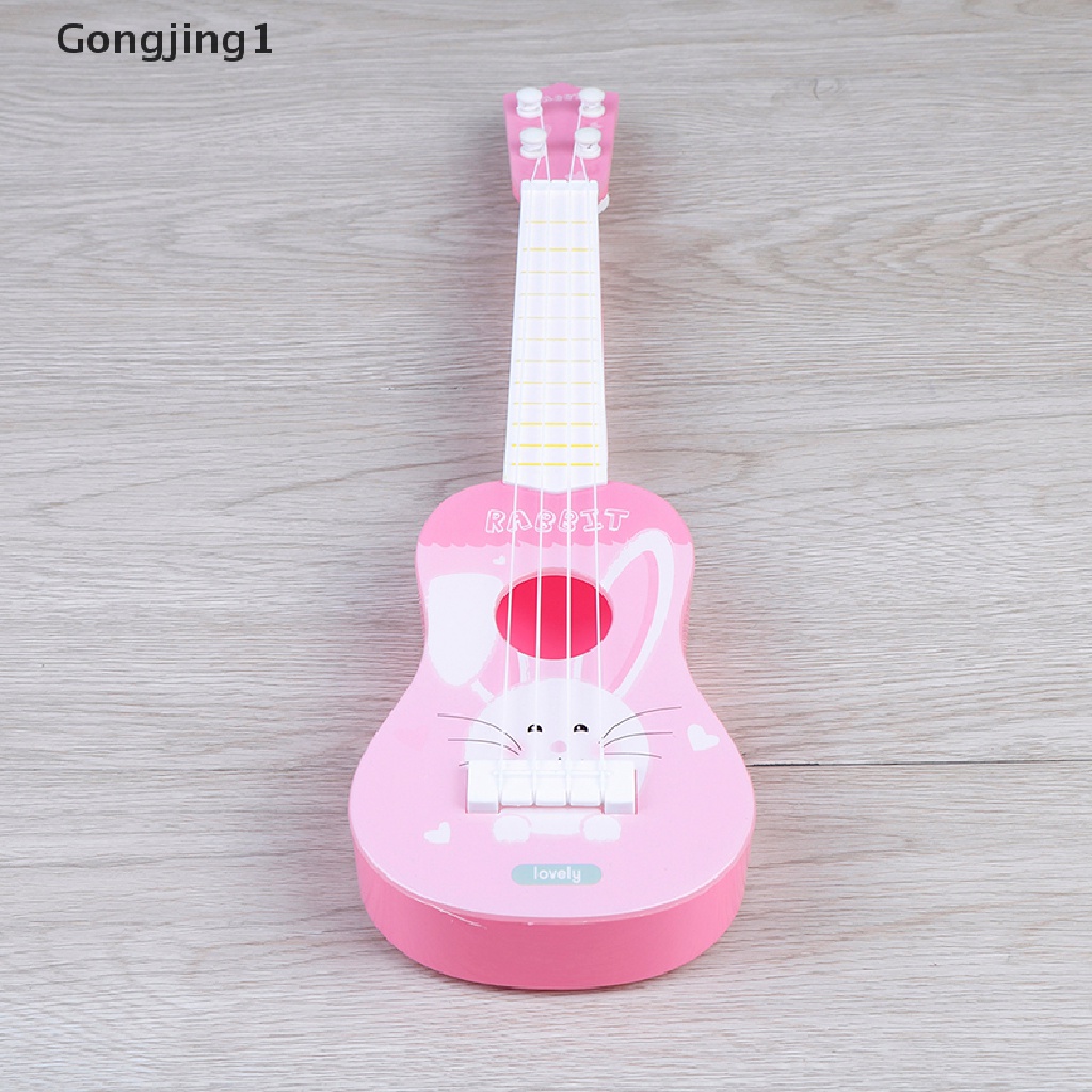 Gongjing1 Mainan Edukasi Alat Musik Gitar ukulele Metode montessori Untuk Anak