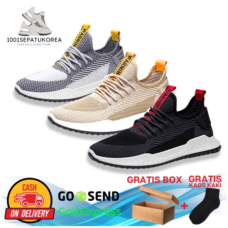 1001 IMPORT SEPATU SNEAKERS PRIA SPORT DANILO + BOX DAN KAOS KAKI !!! - 3 WARNA