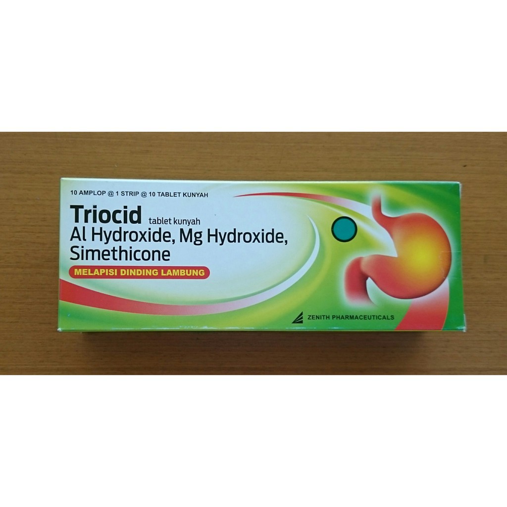 TRIOCID tablet obat maag lambung strip