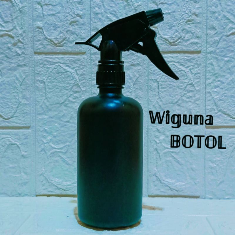 Botol Spray 500ml Hitam / Botol HDPE 500ml Tutup Spray Big Trigger