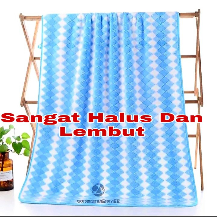 Paket hemat isi 2 Handuk mandi dewasa jumbo 70x140 handuk mandi cepat menyerap air terlengkap termurah