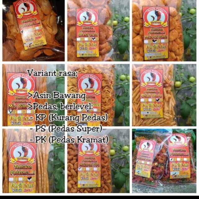 

Mie lidi mie gepeng cemilan terpedas bumbu asli buatan rumah