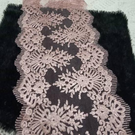 ✰☛FLESH11.11 zdw-157} Renda tile  pinggiran bordir lebar 25 cm / 1 meter ✰