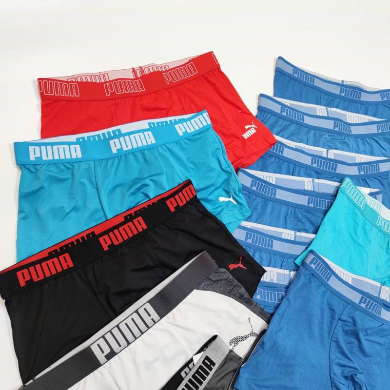 1 Pack Isi 3 Pcs Boxer Puma Comfy Active Boxer for men Celana dalam Pria Original