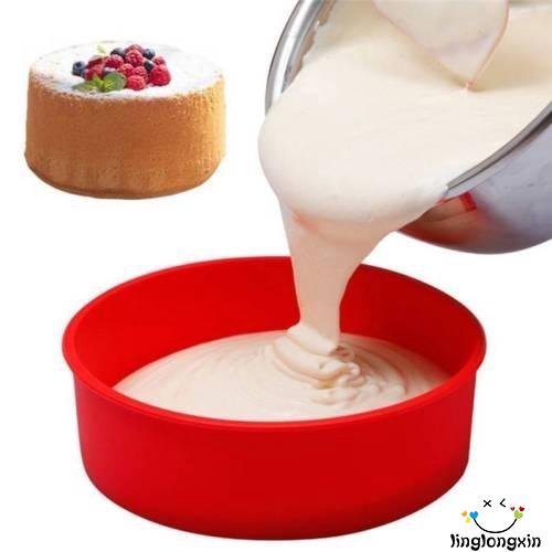 LLX-6/8/9&quot; Silicone Round Bread Mold Cake Pan Muffin Bakeware Mold Baking Tray