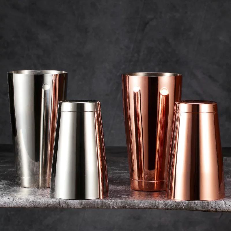 boston shaker premium color 700ml / 500ml / botol tempat pengocok minuman barista bartender bar tools / shaker stainless