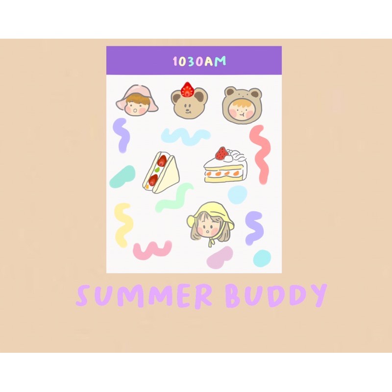 

sticker lucu "summer buddy