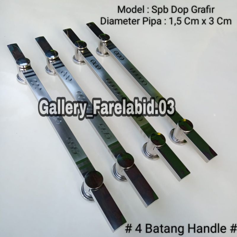 4 Batang Handle Pintu Rumah Stainless Steel Grafir 60 Cm Gagang Pintu Rumah Modern 45 Cm Pegangan Pintu Kupu Tarung 33 Cm Tarikan Pintu Rumah Utama Minimalis