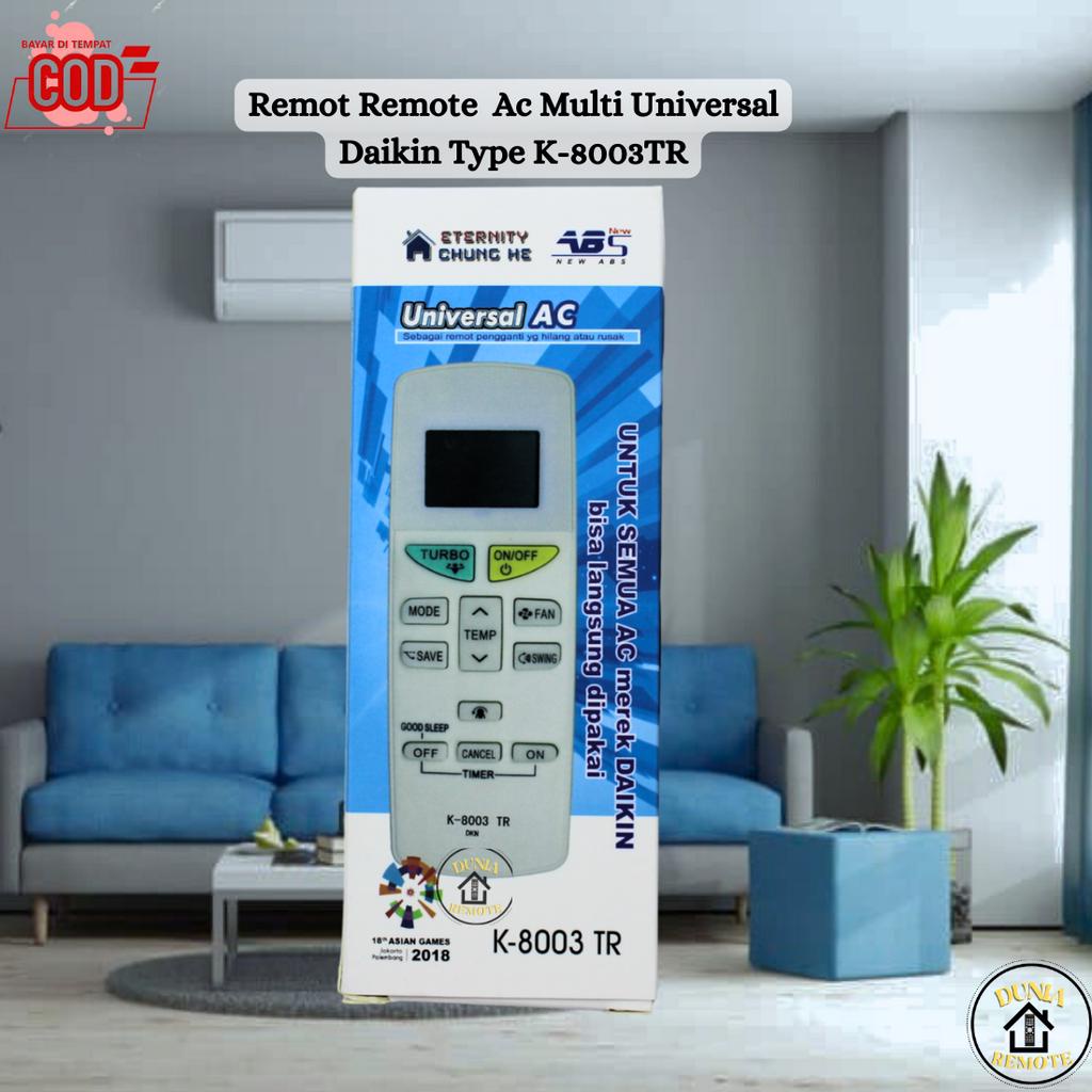 Remote AC DAIKIN Tanpa Setting Type-8003tr Inverter split multifungsi