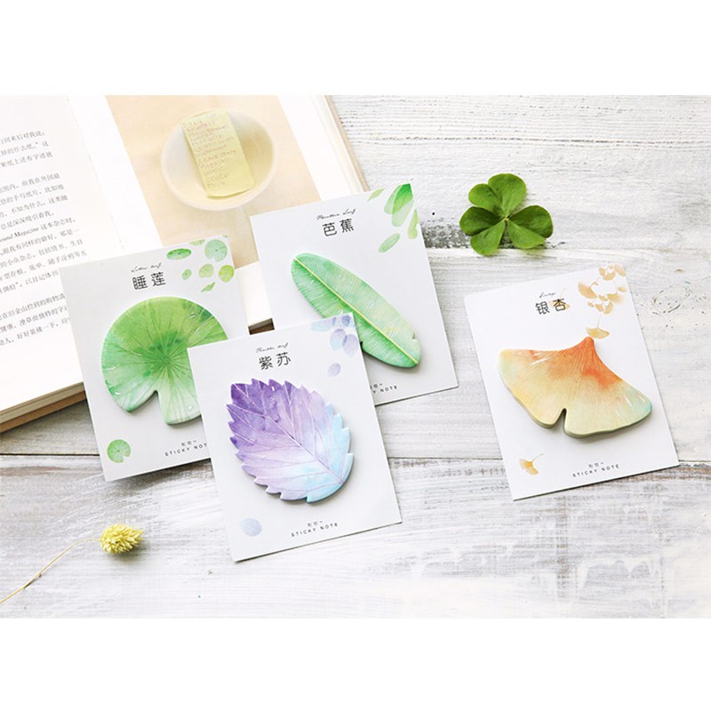 PMM Leaf Collection Sticky Notes Catatan Note Tempel Bentuk Daun Tempelan