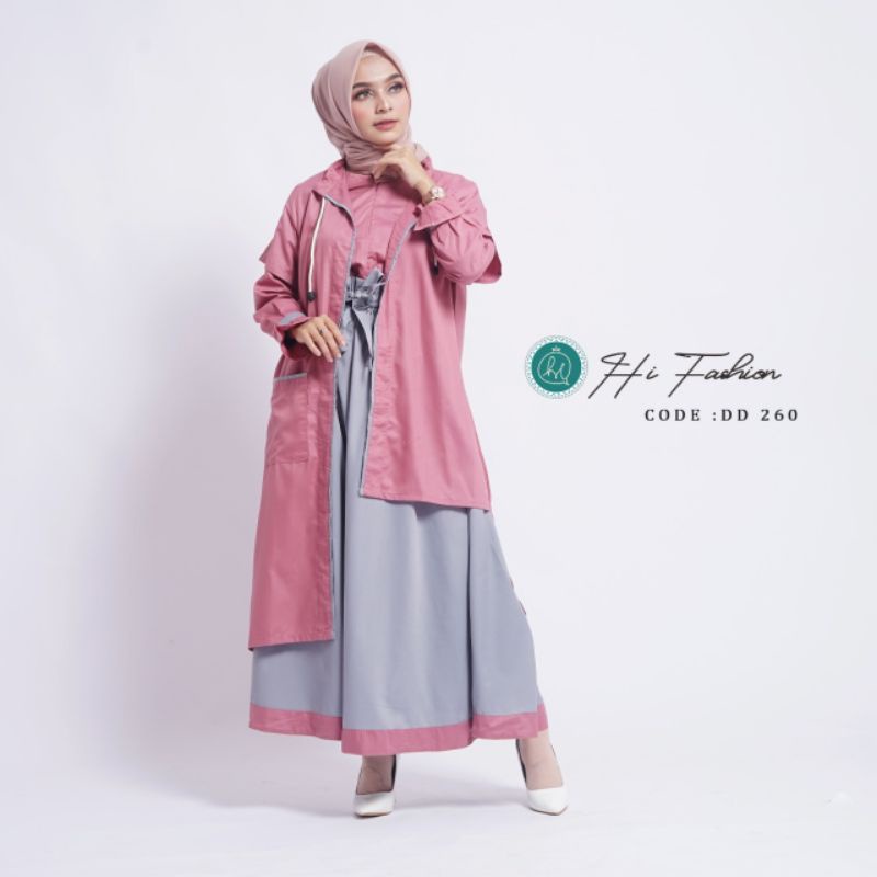 Set Gamis+Cardi Hi fashion New