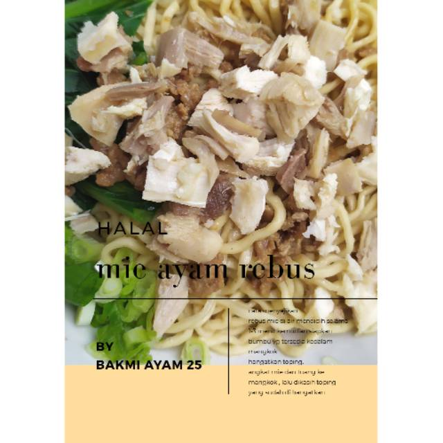 

Mie ayam rebus/frozen vaccum