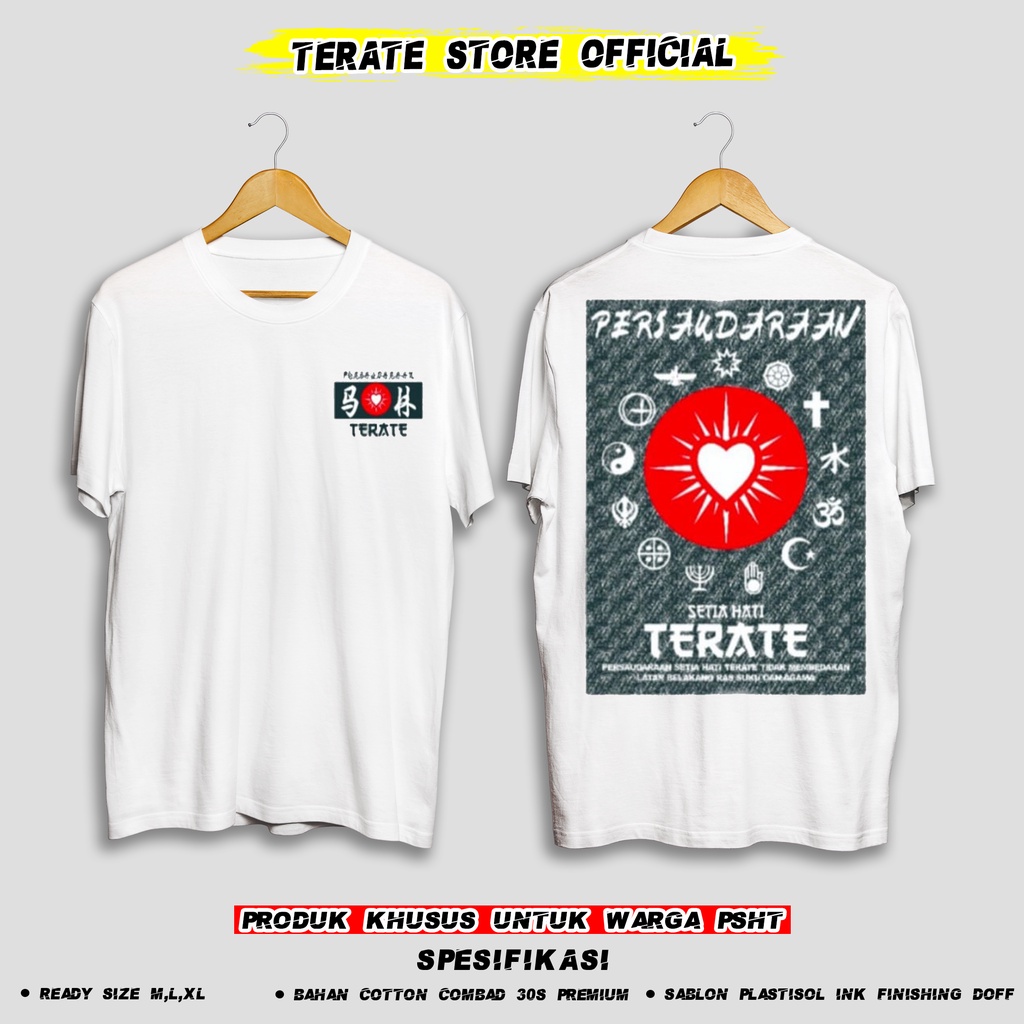 KAOS PSHT PLURALISME SUKU RAS DAN AGAMA SPESIAL JAPANESE STYLE - PUTIH (BERBAHAN DISTRO DAN BISA COD