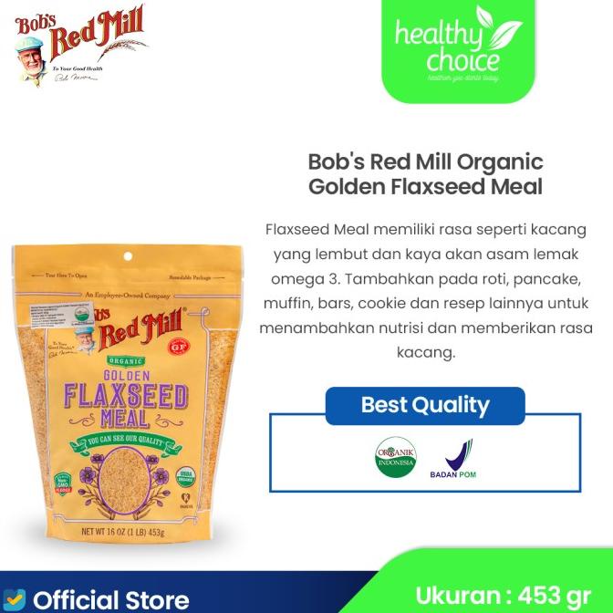 

Bob's Red Mill Organic Golden Flaxseed Meal 453 gr AP165