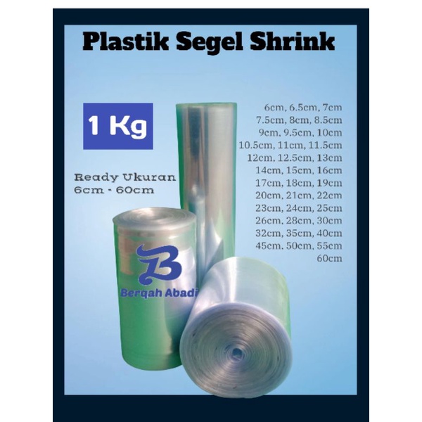 Plastik Shrink / Plastik Segel 6cm-60cm 1 kg.