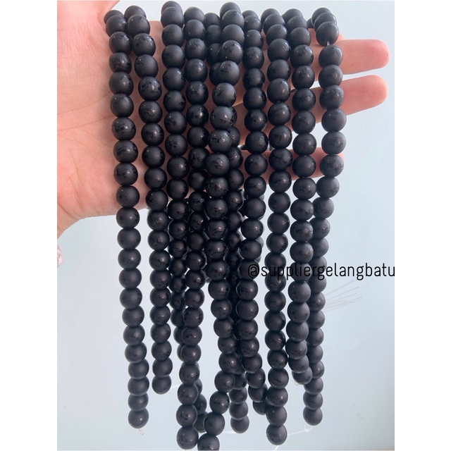 renceng batu hitam naga blackstone doff 10mm dragon bead bahan premium