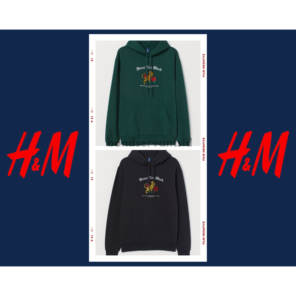 HOODIE H*M NEVER TOO MUCH ORIGINAL