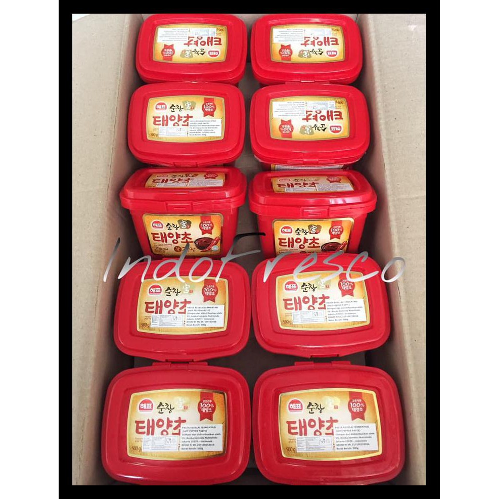 

Sajo Gochujang / Sambal Pasta Korea/ Hot Pepper Paste- 500Gr Promo Special
