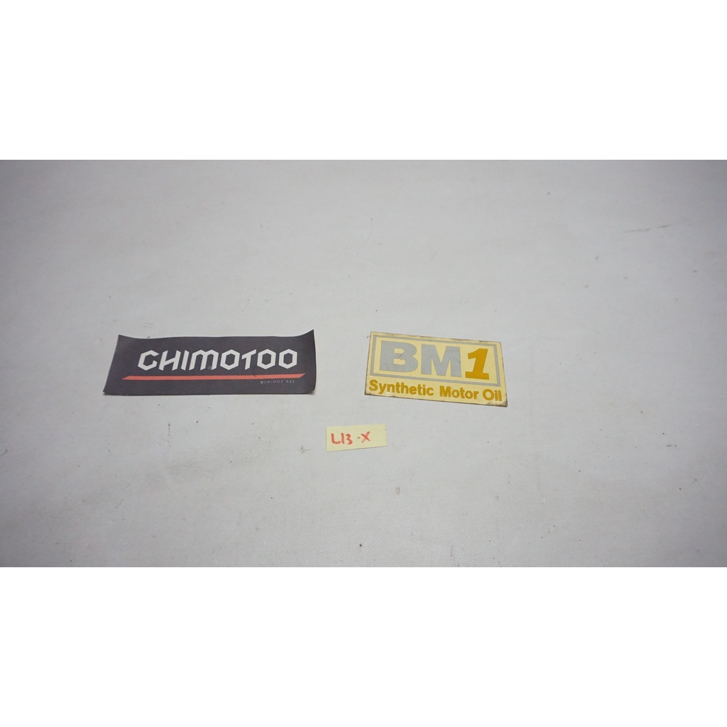 stiker bm 1 syntetic motor oil