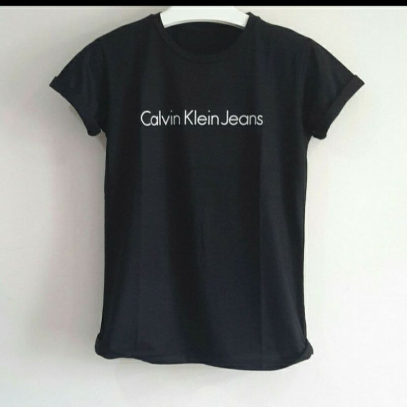 170 kaos tshirt baju kaos tee cewek wanita C K jeans Hitam Putih
