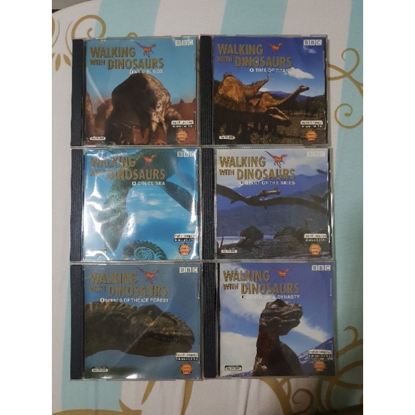 VCD bekas original Walking with dinosaurus (6 Seri)