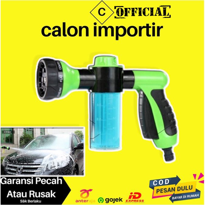 Kepala Selang Nozle Soap Dispenser Semprotan Air Sabun Steam Cuci Mobil Motor Salju Foam Sprayer ORI
