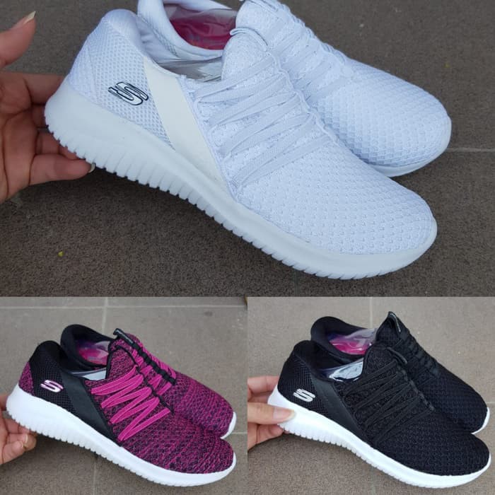 Sepatu Wanita Skechers/ Skecher/ Sketchers/ Sketcher Ultra Harmony - Putih, 36